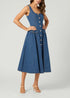 Belle Denin Dress - Washed Denin