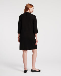 Annie Embroidered Wool Dress