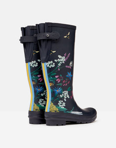 Navy Bee Floral Rain Boots by Joules®