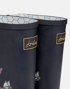 Navy Bee Floral Rain Boots by Joules®